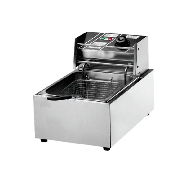 Fritadeira Elétrica 1 Cuba 150mm em Aço 6 Litros 220v 2500W