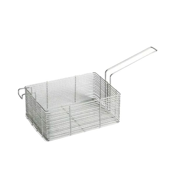 Cesto Para Frituras Arame em Aço Inox Reforçado 24x17x8,5cm