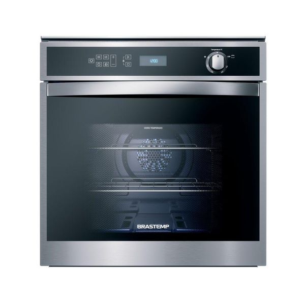 Forno de Embutir a Gás Brastemp Inox 78L 220v BOH84ARRNA 220V