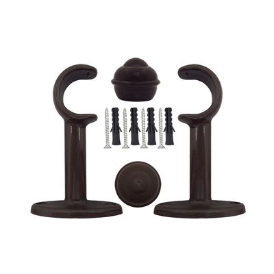 Kit Varão Bella Arte Prátiko 3,00mx19mm Imbuia