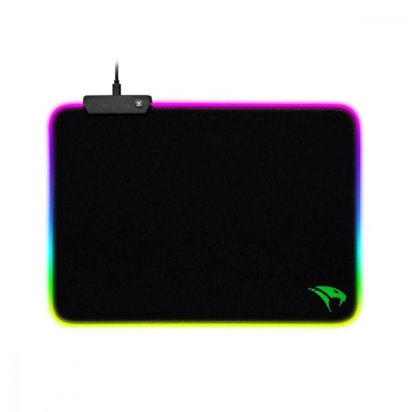 Mousepad Gamer Viper Pro Rgb Emborrachado Speed Naja 406 Preto