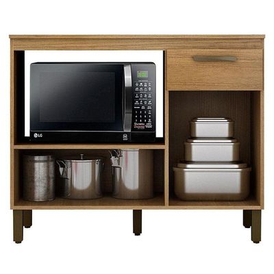 Balcão Para Cooktop Ambiente Teresina Cinamomo - Valdemóveis
