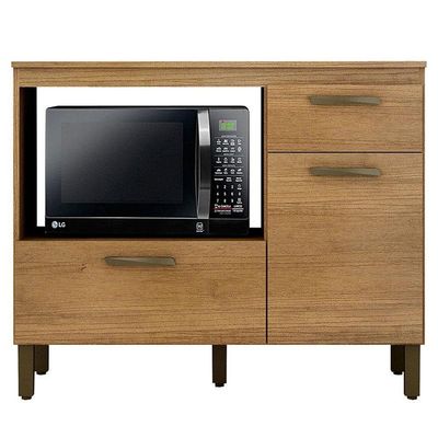 Balcão Para Cooktop Ambiente Teresina Cinamomo - Valdemóveis