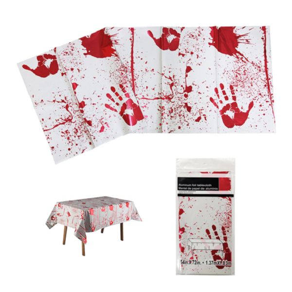 Toalha de Mesa Metalizada Tema Halloween - Decoração Toalha de Mesa Metalizada Tema Halloween - Decoração