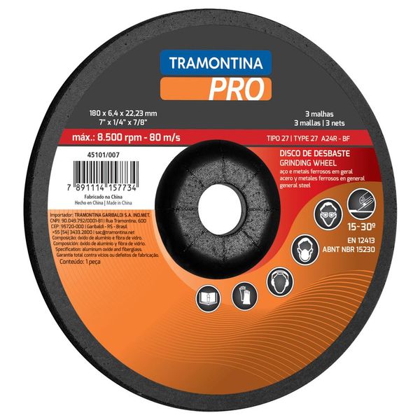 Disco de desbaste 4.1/2