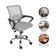Kit 4 Cadeiras De Escritório Begonia Tela Mesh Ergonômica Cinza
