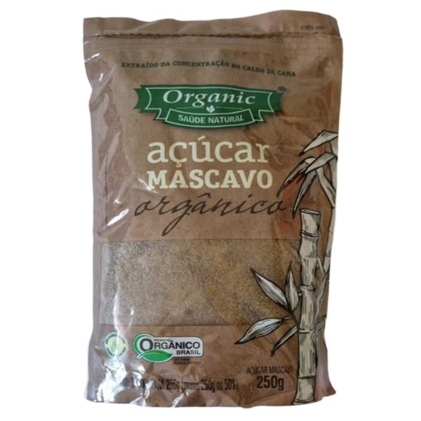 Açúcar Mascavo Orgânico Organic 250g