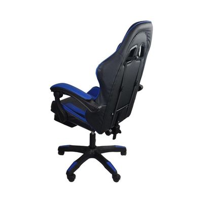 Kit 2 Cadeiras Gamer Stillus Ergonômica Com Apoio Para Os Pés Azul