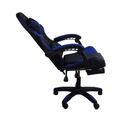 Kit 2 Cadeiras Gamer Stillus Ergonômica Com Apoio Para Os Pés Azul