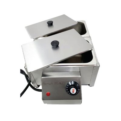 Derretedeira Chocolate Multiuso Inox 2 Cubas 5Kg 1000W 220V