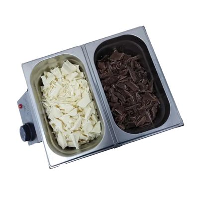 Derretedeira Chocolate Multiuso Inox 2 Cubas 5Kg 1000W 110V