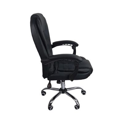 Cadeira De Escritório Presidente Reclinável Ergonômica Preto