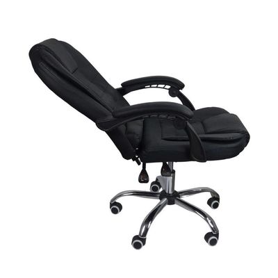 Cadeira De Escritório Presidente Reclinável Ergonômica Preto