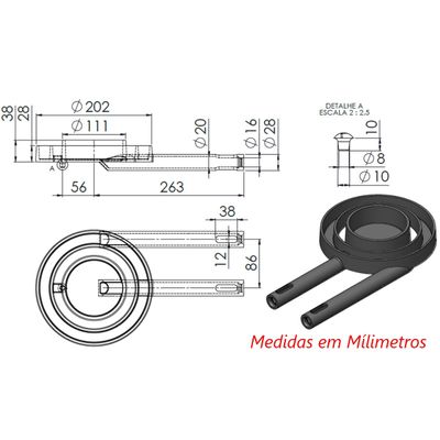 Queimador Duplo Completo Para Fogão Industrial Ferro 20,2cm