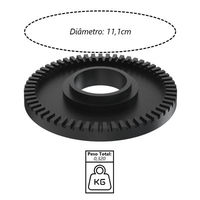 Queimador Duplo Completo Para Fogão Industrial Ferro 20,2cm