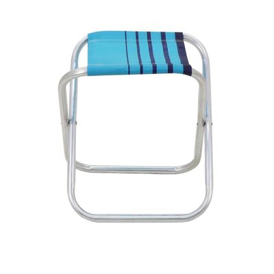 Banqueta de Praia Tramontina Fiji em Alumínio com Assento Azul