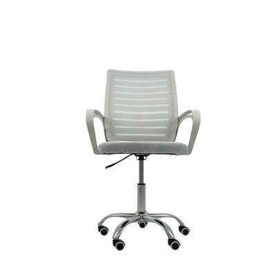 Kit 3 Cadeiras De Escritório Secretaria Diretor Roma Ergonômica - Branca
