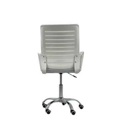 Kit 3 Cadeiras De Escritório Secretaria Diretor Roma Ergonômica - Branca