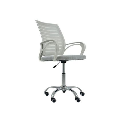 Kit 3 Cadeiras De Escritório Secretaria Diretor Roma Ergonômica - Branca
