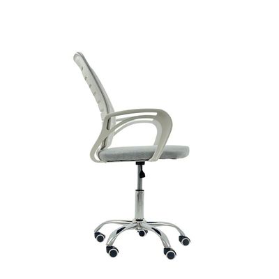 Kit 3 Cadeiras De Escritório Secretaria Diretor Roma Ergonômica - Branca