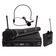 Microfone sem Fio Duplo Mão e Headset TK U211 UHF Onyx