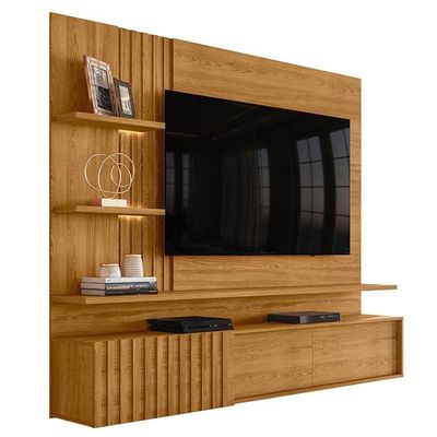 Estante Home Theater Suspenso Ambiente Atena Cumaru - Madetec