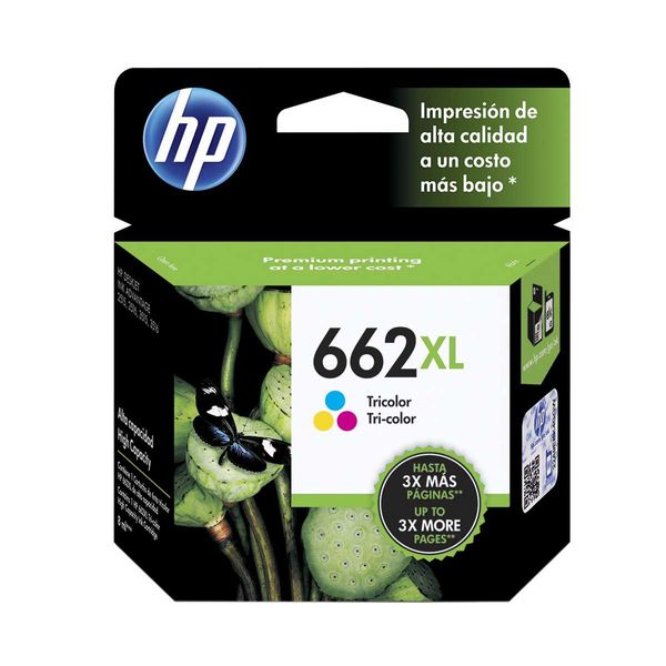 CARTUCHO HP 662XL COLORIDO 8ML ORIGINAL