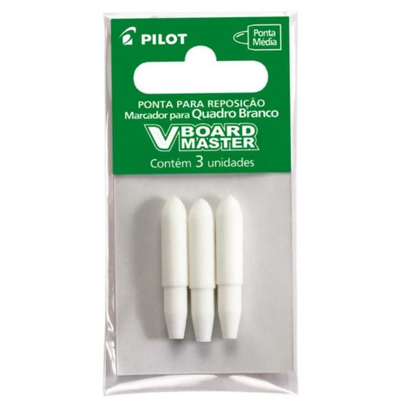 PONTEIRA MARCADOR QUADRO BRANCO C/3UN PILOT