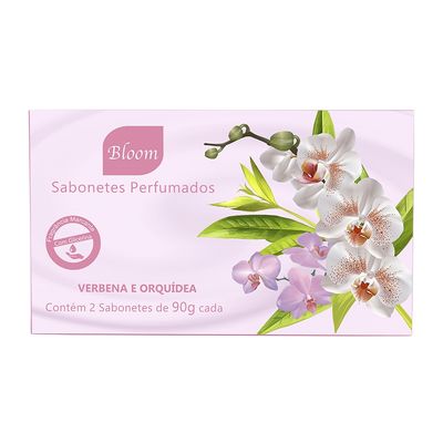 Estojo c 2 Sabonete Perfum Bloom Verbena e Orquídea (1123)