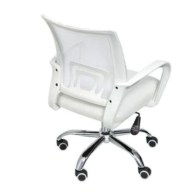 Kit 15 Cadeiras De Escritório Begonia Tela Mesh Ergonômico Branco