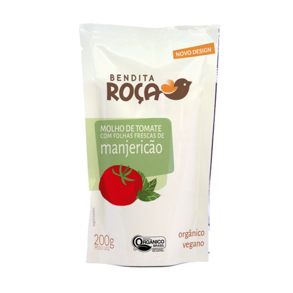 Molho de Tomate com Manjericão Orgânico Bendita Roça 200g