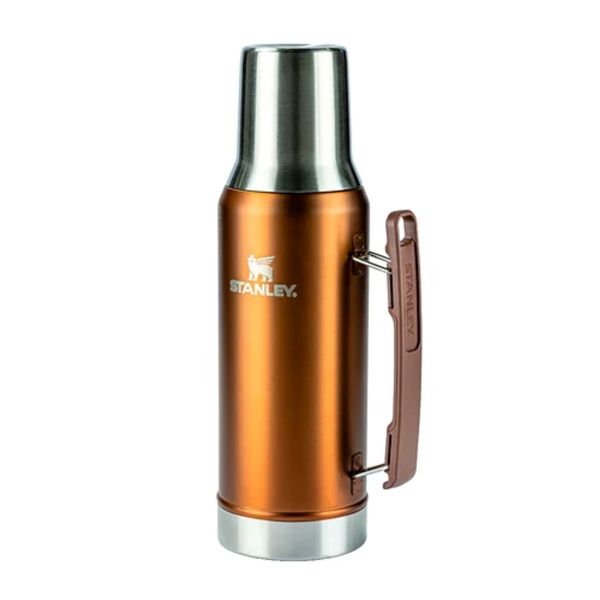 GARRAFA STANLEY TÉRMICA MATE SYSTEM 1.2 LITROS EM AÇO INOX COBRE MAPLE 08067-01