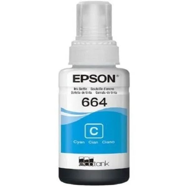 Refil Tinta Original Epson Ecotank T664 Ciano - T664220