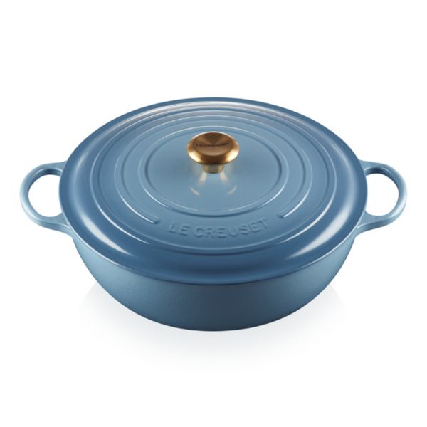 PANELA MARMITA LE CREUSET SIGNATURE 28CM AZUL CHAMBRAY 21114284340441