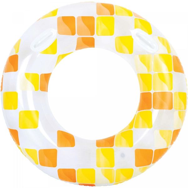 Boia Inflavel Redonda Mosaico Adulta - Amarelo - Jilong Inflavel