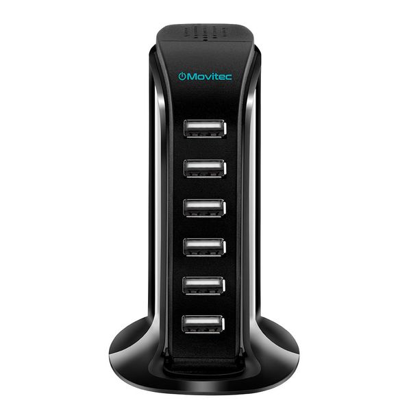 Carregador Movitec 6 portas USB/Bivolt HB-01 CARREGADOR USB HB-01 - 6 PORTAS Carregador Movitec 6 portas USB/Bivolt HB-01 CARREGADOR USB HB-01 - 6 PORTAS