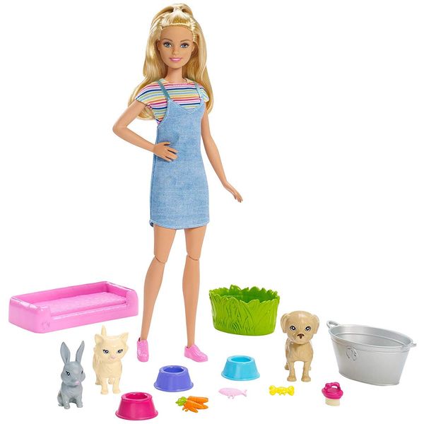 Boneca Barbie - Barbie Banho dos Cachorrinhos - Mattel FXH11