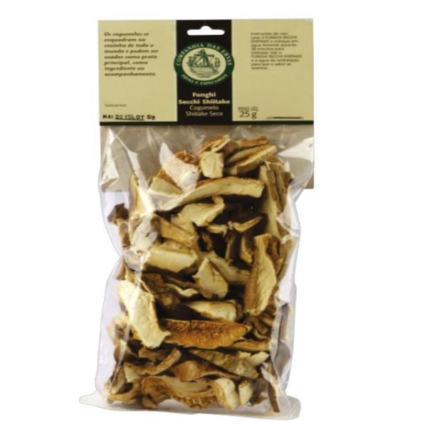Funghi Secchi Shiitake Companhia das Ervas 25g Funghi Secchi Shiitake Companhia das Ervas 25g