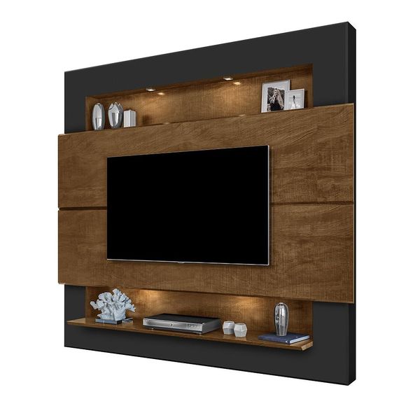 Painel Suspenso Forlán 2,10 cm para TV de até 75'' Preto/Malbec - Gran Belo