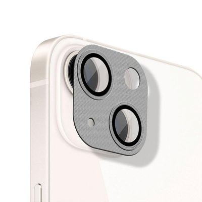 Protetor de lente de câmera de alumínio para iPhone 14 - Prata - Gshield