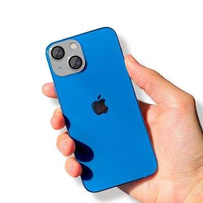 Protetor de lente de câmera de alumínio para iPhone 14 - Prata - Gshield