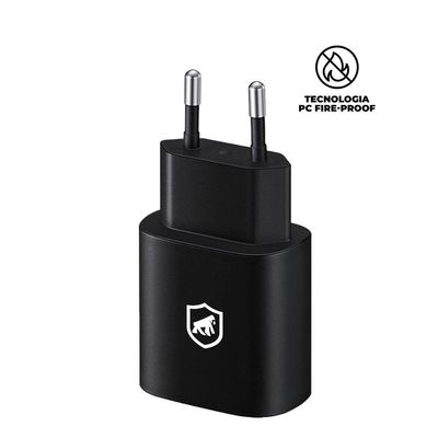 Carregador Turbo Tipo C - QC 3.0 - até 25W - Preto - Gshield
