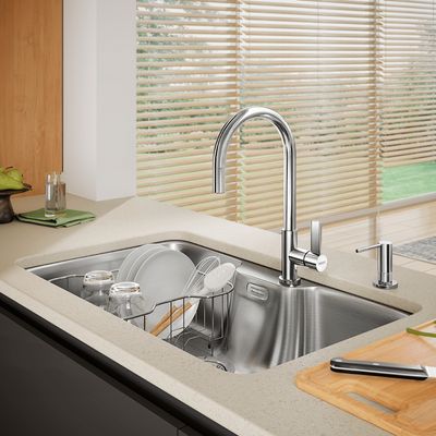 CUBA FRANKE DE EMBUTIR BELL BCX 110-75 TL 81x51 C/ACESSÓRIOS 15188