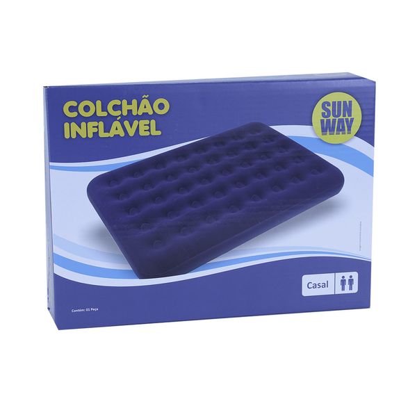Colchão Inflavél Casal Sunway Pvc 1.91x1.37x22cm