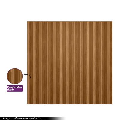 Painel Decorativo Ripado para Parede Mahalo 260x250 MDP Nature G77 - Gran Belo