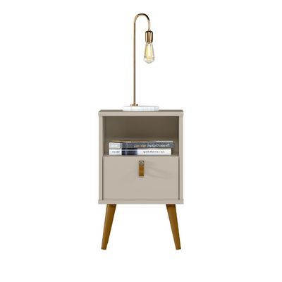 Mesa de Cabeceira com Gaveta Ilhéus Off White G77 - Gran Belo