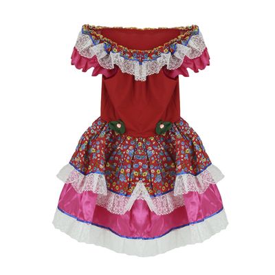 Vestido Junino Le M Estampas Diversas - Item Sortido