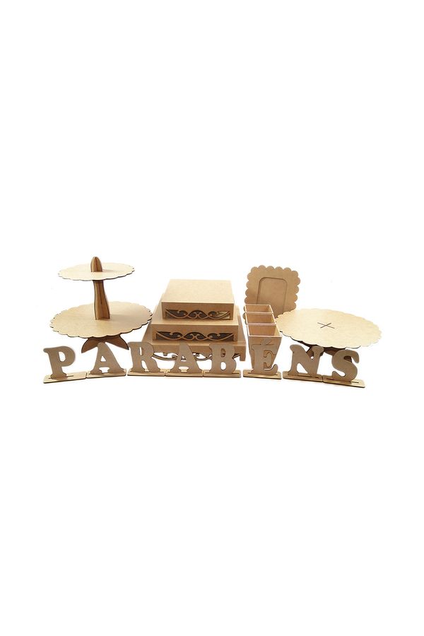 Kit Festa Provençal Mdf com 17 Unidades