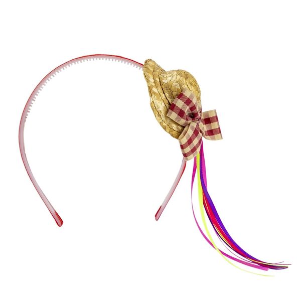 Tiara de São João Le Chapéu Xadrez Modelos Diversos - Item Sortido
