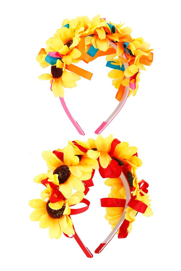 Tiara de Girassol Le Cores Diversas - Item Sortido